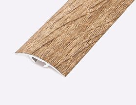 Порог (стык) Русский профиль  разноуровневый ламинированный с дюб, 30*2700 мм, Дуб кромвель